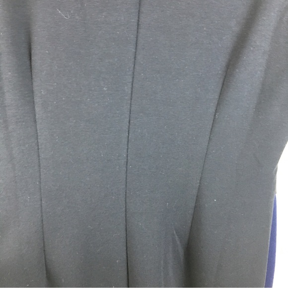 Venus Women's Navy Blue Black Asymmetrical Zip & Hem Sleeveless Dress Size 14 - Picture 8 of 11